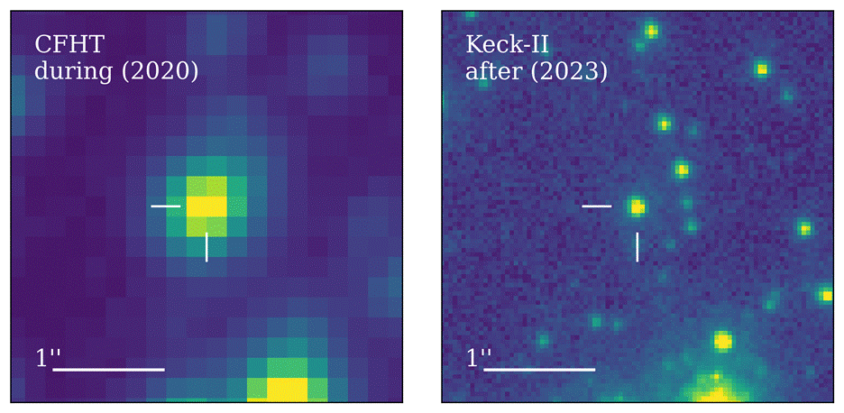 A comparison of a blue and green image Description automatically generated